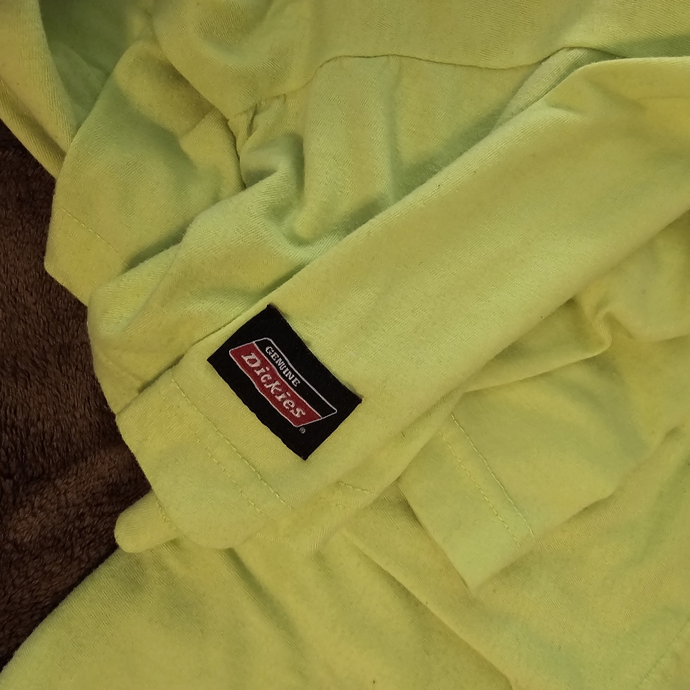 Dickies Yellow Work T-Shirts 2XLT - Picture 6 of 6